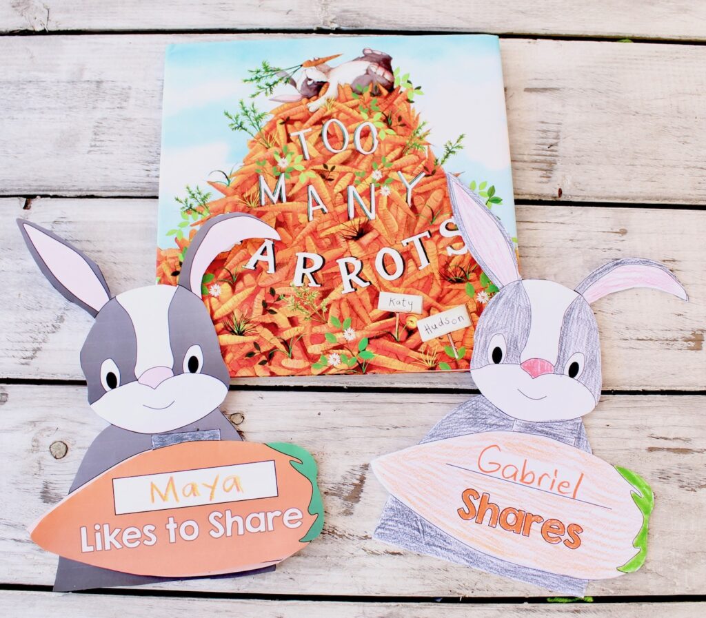 Maistorybook Too Many Carrots Sharing Is Car Rot Ing Rabbit Craft